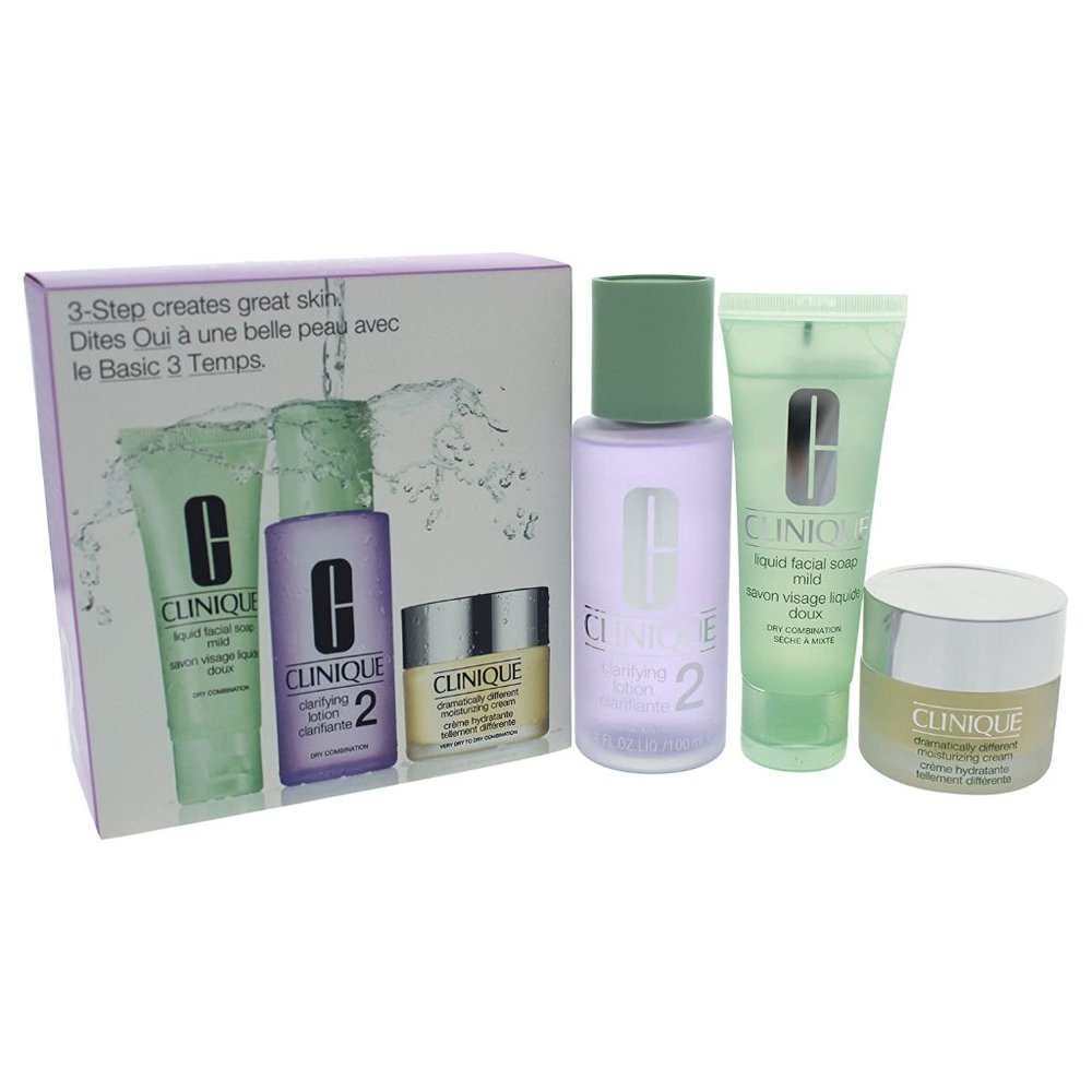 Clinique 3 Step Kit Dry Combination Skin Type 2 NW